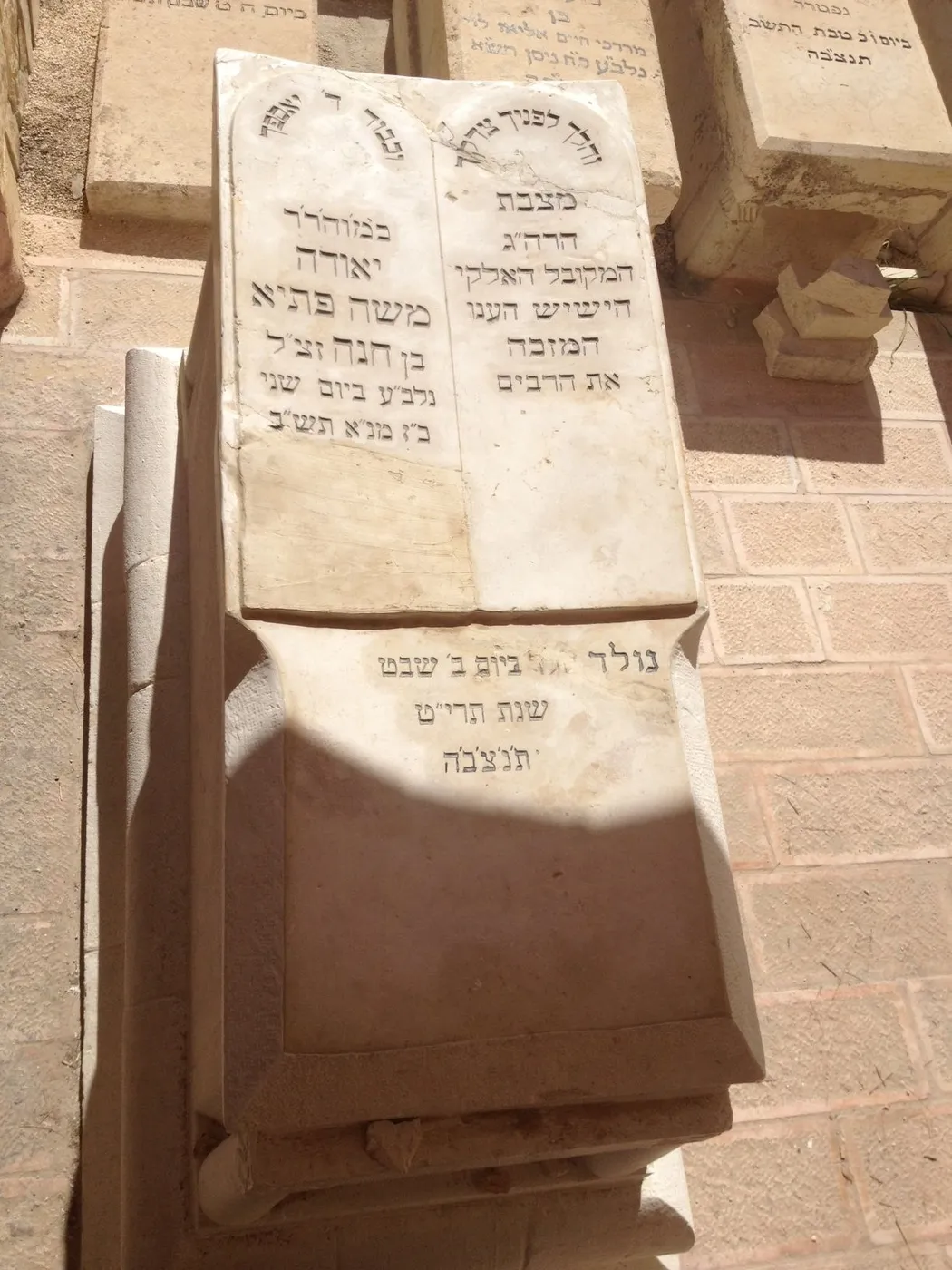 ציון קברו של רבי יהודה פתיה בהר הזיתים בירושלים