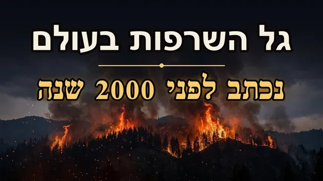 גל השרפות בעולם: נכתב לפני 2000 שנה?!